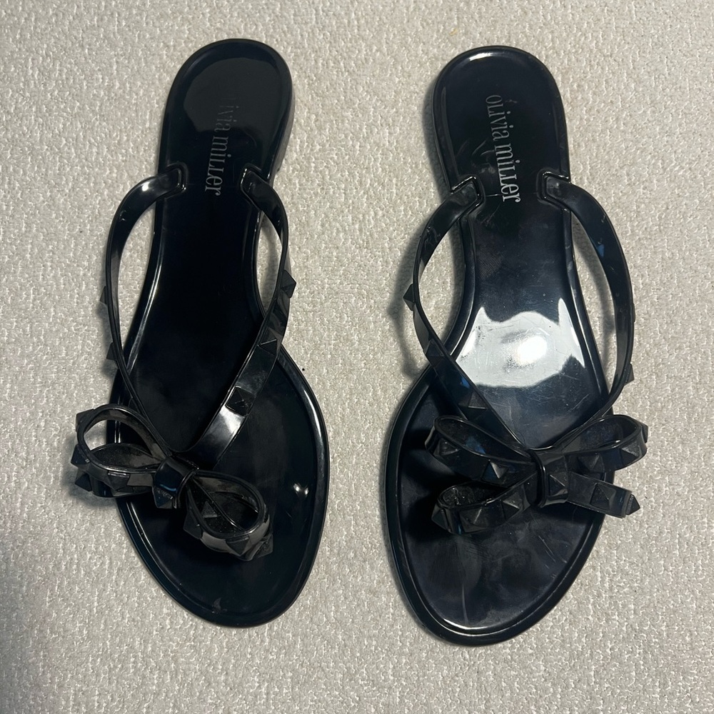 Olivia Miller Sandals- Rockstud Black